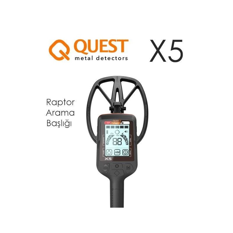 Quest X5 Define Dedektörü - 28cm Başlıklı-Quest